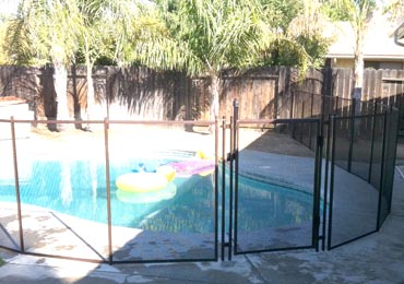 Brown/Brown Pool Fence